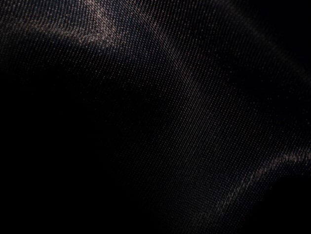 black synthetic fabric.